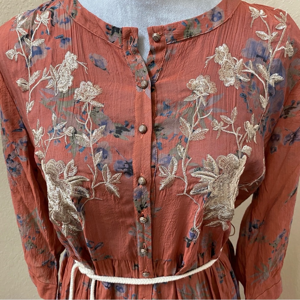 Floral Embroidered Dress Aratta Something unique dress